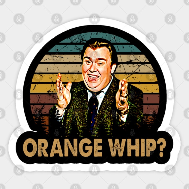 uncle buck black art retro orange whip Sticker by LolitaGad